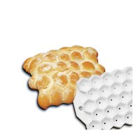Brotdrücker Teigdrücker Brotstempel Wabenmuster...