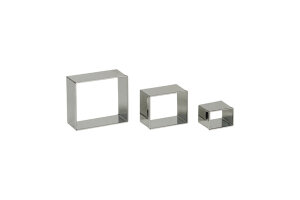 Garnierausstecher Rechteck 3-teilig