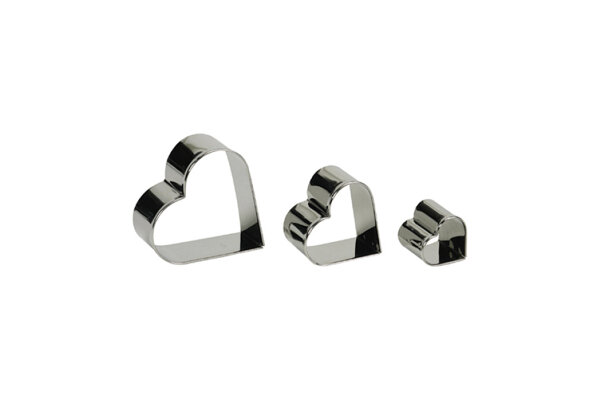 Garnierausstecher Herz 3-teilig