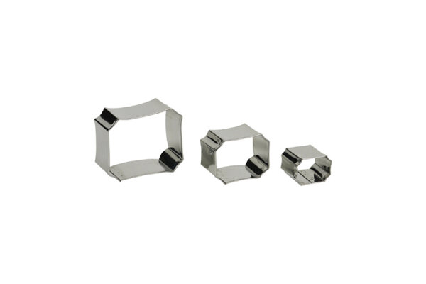 Garnierausstecher rechteck 3-teilig