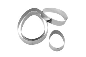 Ausstechersatz  Motiv Ei 4-tlg Höhe: 30 mm