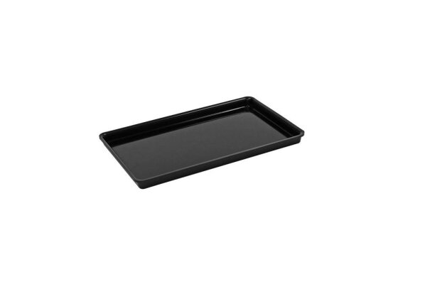 Auslagetablett Präsentationsschale Bäckereiblech Lebensmittelecht 30x19cm BLACK