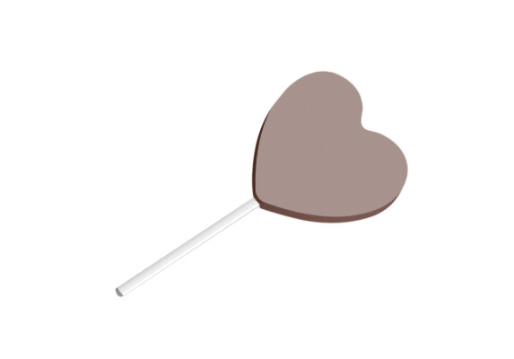 Schokoladenform Magnet Form Lolli Herz