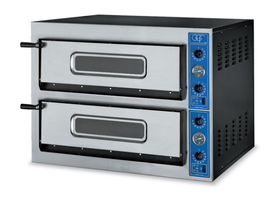 Pizzaofen XR/44/36 4 + 4 Pizzen Ø 36 cm 12 kW 230/400V 50-500°C