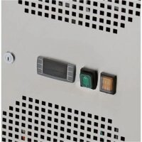 Pizza Kühltisch, Granit Star Galaxy schwarz, 2 Türen, 151 x 80