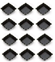 12 x Pralinenform Petit Fours Dessert Förmchen 35x35mm Antihaftbeschichtet