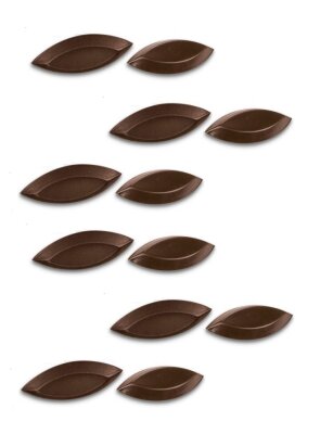 12 x Backform Schiffchen oval glatt Desserts Tartes Mürbeteig 60mm/Höhe 10mm