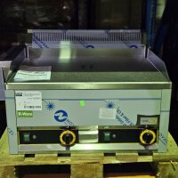 Elektro-Grillplatte rau verchromt 2 Heizzonen 6 kW 400V...