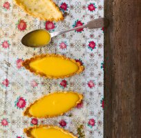 6 x Backform Schiffchen für Desserts + Tartes oval gewellt Weißblech 996042