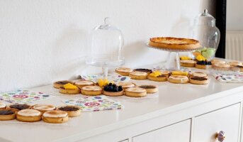 6 x Kuchenform Tortelette Obstkuchen herausnehmbarer Boden °120 mm 995092