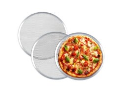 3 x Pizzagitter Abkühlgitter Auftaugitter Kuchengitter mit Rand Aluminium °508mm
