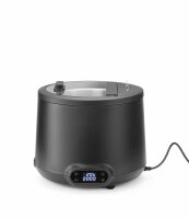 Suppentopf Catering Suppenkessel UNIQ Black 8L Edelstahl Behälter 35–85°C HENDI