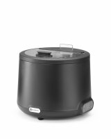Suppentopf Catering Suppenkessel UNIQ Black 8L Edelstahl Behälter 35–85°C HENDI