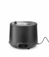 Suppentopf Catering Suppenkessel UNIQ Black 8L Edelstahl Behälter 35–85°C HENDI