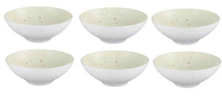 6 x Coupschale Müslischale Champagne 14,5cm COUNTRY LIFE Seltmann Weiden