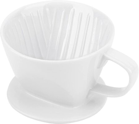 Kaffeefilter Handkaffeefilter Pour Over für Gr.101 Papierfilter Keramik glasiert