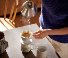 Kaffeefilter Handkaffeefilter Pour Over für Gr.101 Papierfilter Keramik glasiert