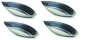 4 x Backform Schiffchen oval glatt Desserts Petit Fours Mürbeteig 80mm