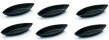 6 x Backform Schiffchen oval glatt Desserts Tartes Mürbeteig 60mm