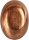 Kerzenhalter Windlicht Gartendeko EGGY M aus Metall in Copper Hängend