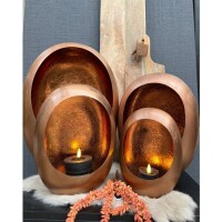 Kerzenhalter Windlicht Teelichthalter EGGY M aus Metall...