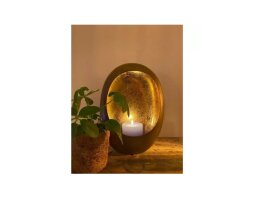 Kerzenhalter Windlicht Teelichthalter Metall Marrakesh Egg L Copper Hängend/Stehend