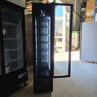 A&S Tiefkühlschrank Slim mit Glastür 220 Liter schwarz 230V B-Ware