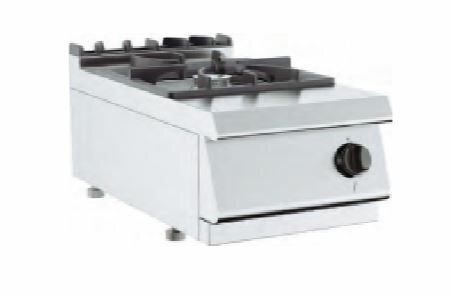 Barossi Gas-Herd mit 1 Brenner Tischgerät 6,5kW 400 x 730 x 300 mm