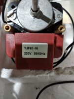 Spaltpolmotor (Shaded Pole Motor) Typ YJF61‑16 (B-Ware)