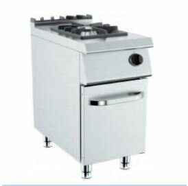 Barossi Gas-Herd mit 1 Brenner à 6,5 kW mit Unterschrank geschlossen