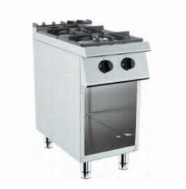 Barossi Gas-Herd mit 2 Brennern à 6,5 kW mit Unterbau offen