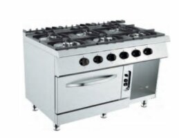 Barossi Gas-Herd mit 6 Brennern à 6,5 kW und...