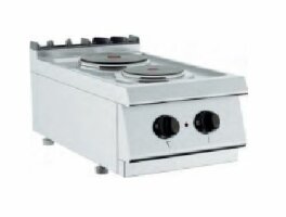 Barossi Elektro-Herd mit 2 Kochplatten Tischgerät 4...