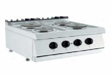 Barossi Elektro-Herd mit 4 Kochplatten Tischgerät 8 kW 400V