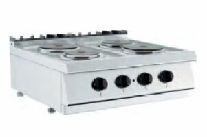 Barossi Elektro-Herd mit 4 Kochplatten Tischgerät 8...
