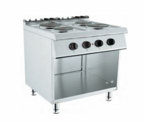 Barossi Elektro-Herd mit 4 Kochplatten und Unterbau offen 8kW 400V