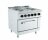 Barossi Elektro-Herd mit 4 Kochplatten und Elektrischem Backofen GN2/1 14 kW