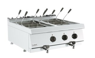 Barossi Elektro-Nudelkocher mit 2 x 14 Liter Becken...