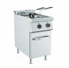Barossi Elektro-Fritteuse mit 18 Liter Becken und Unterschrank geschlossen 14 kW 400V