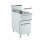 Barossi Gas-Fritteuse mit 15 Litern Becken und Unterschrank geschlossen 15 kW