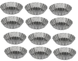 12 x Backform gewellt für Dessert Muffins Eierkuchen...
