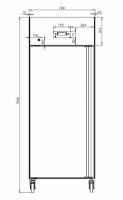 Bergman ECOLINE Edelstahl-Tiefkühlschrank GN 2/1 - 650 Liter B-Ware