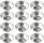 12 x Backform Petits Fours Tartes Desserts Eierquiche Törtchen °35mm Weißblech