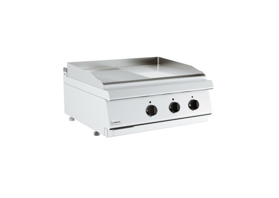 Elektro-Grillplatte glatt/gerilltTischgerät 7,2 kW 400V