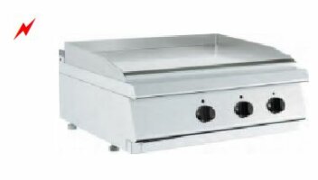 Barossi Elektro-Grillplatte glatt verschromt...