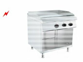 Barossi Elektro-Grillplatte glatt mit Unterbau offen 7,2...