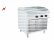 Barossi Elektro-Grillplatte glatt mit Unterbau offen 7,2 kW 400V 800x730x900mm