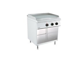Barossi elektro-Grillplatte gerillt mit Unterbau offen...