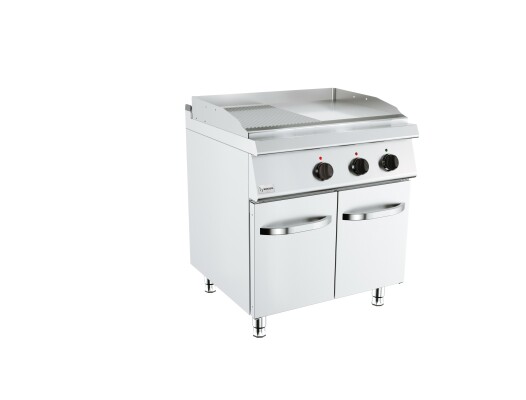 Elektro-Grillplatte glatt gerillt 7,2 kW 400V