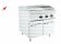 Barossi Elektro-Grillplatte glatt verchromt mit Unterbau geschlossen 7,2 kW 400V 800x730x900mm